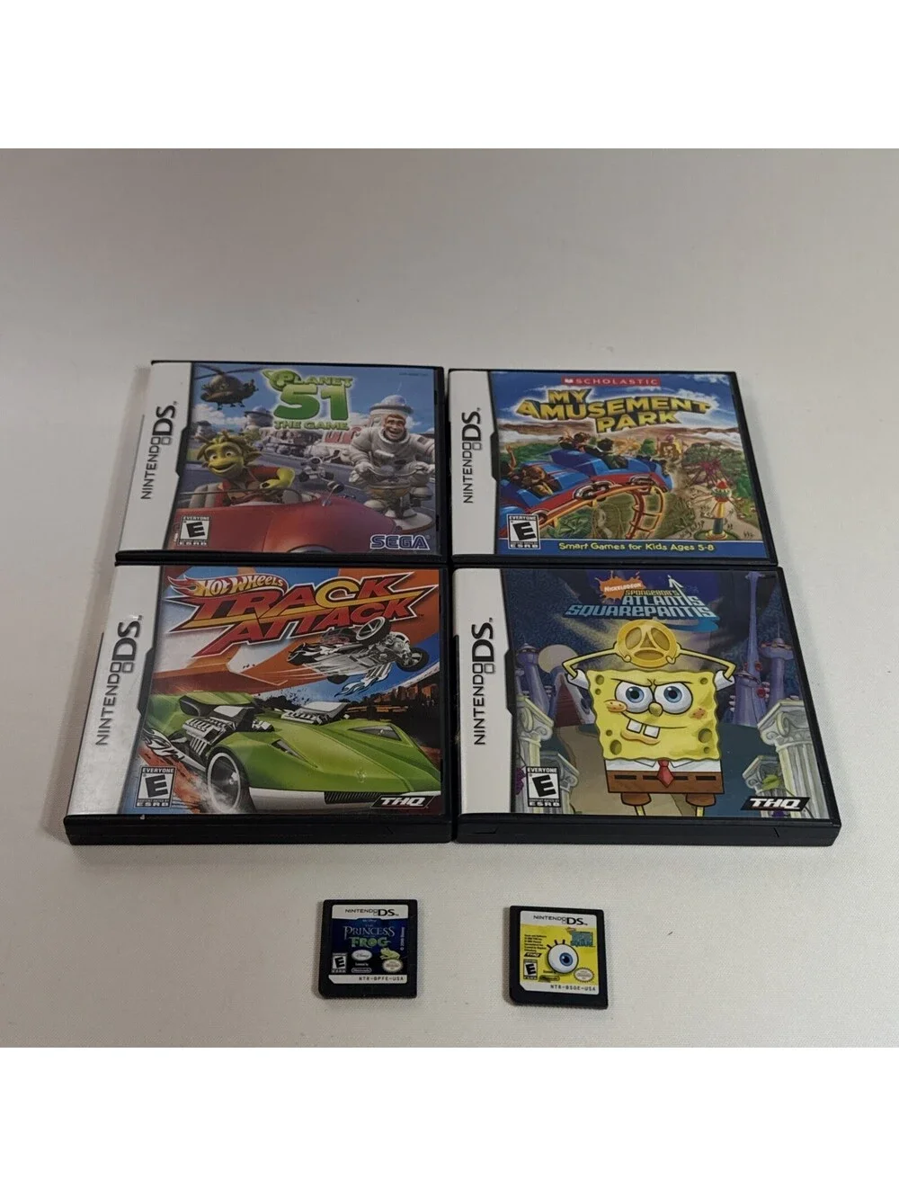 Nintendo Ds Game Lot Six Games Four Cases Kid Friendly Rated E